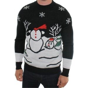 NWT TIPSY ELVES HEADLESS FROSTY SNOWMAN UGLY CHRISTMAS SWEATER
